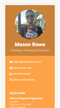 Mobile Screenshot of masonrowe.com